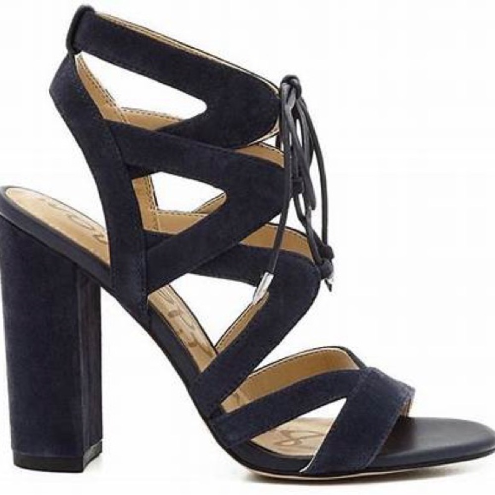 Navy Sam Edelman Yardley Heels 7.5